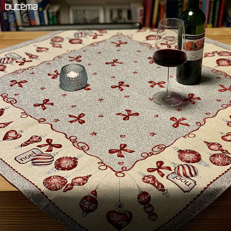 Christmas tapestry tablecloth NOEL