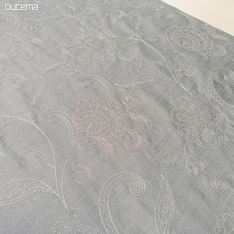 Embroidered decorative fabric AGENDA