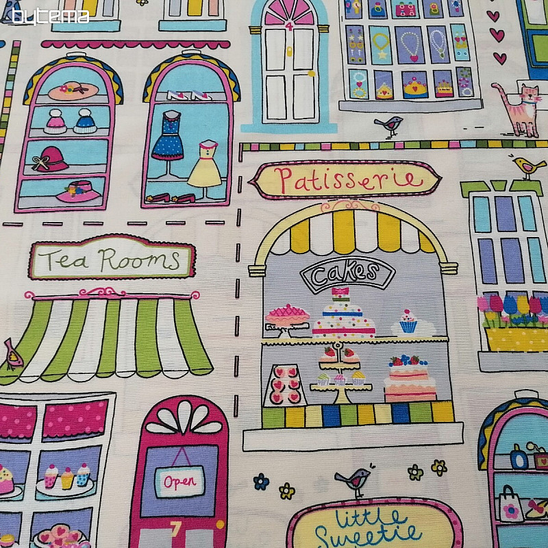 Decorative fabric LITTLE MARKET