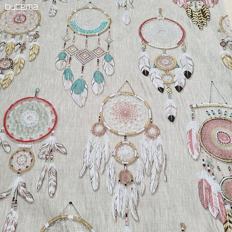 Decorative fabric DREAMCATCHER linen