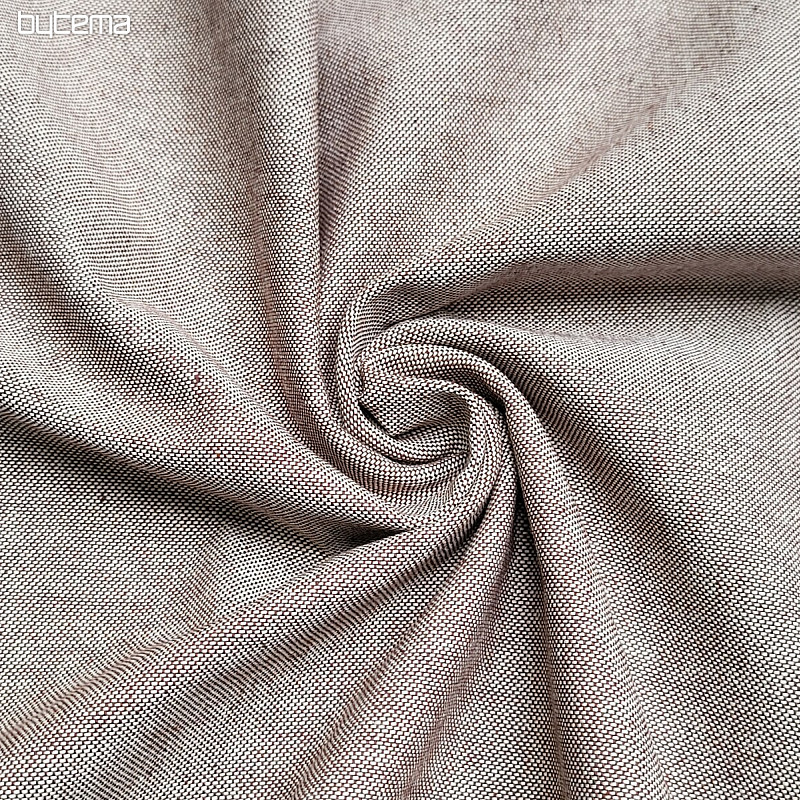 Decorative fabric LINEN PASTEL brown 55