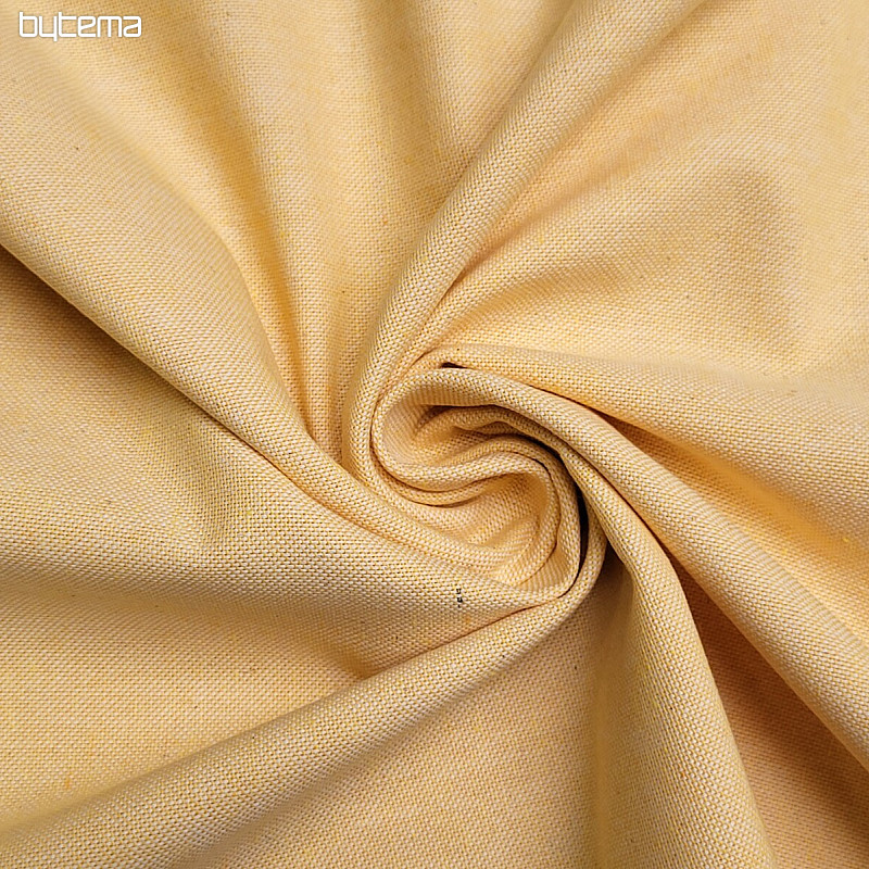 Decorative fabric LINEN PASTEL yellow 57