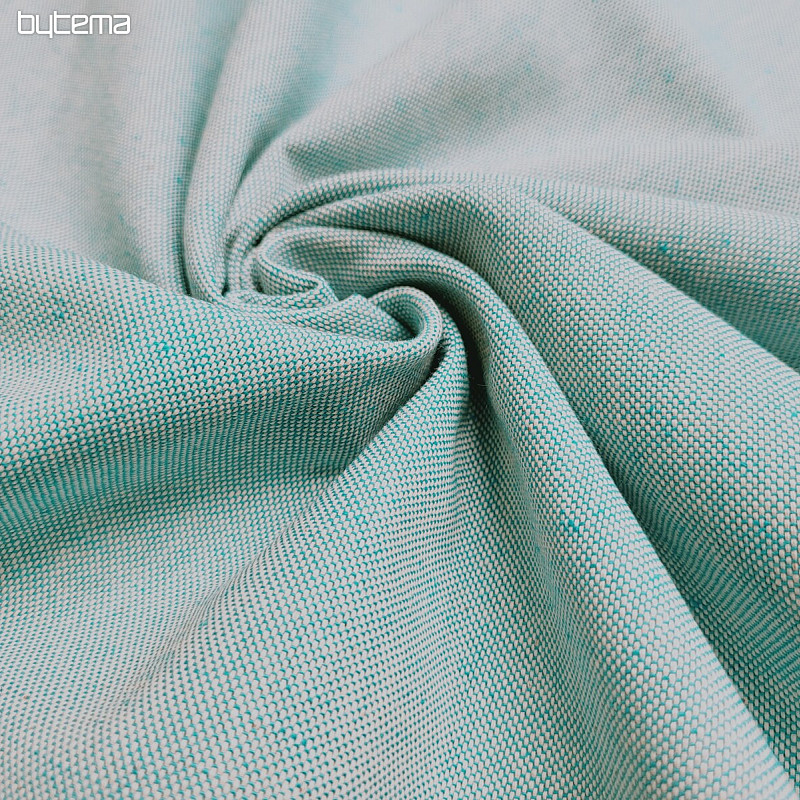 Decorative fabric LINEN PASTEL turquoise 69