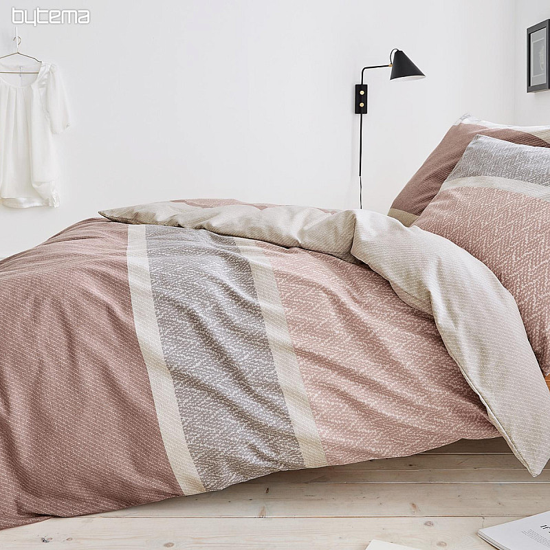 Luxury flannel sheets IRISETTE Robin old pink