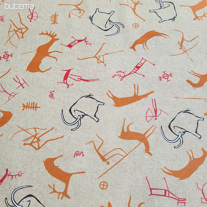 Decorative fabric BUXU mammoths