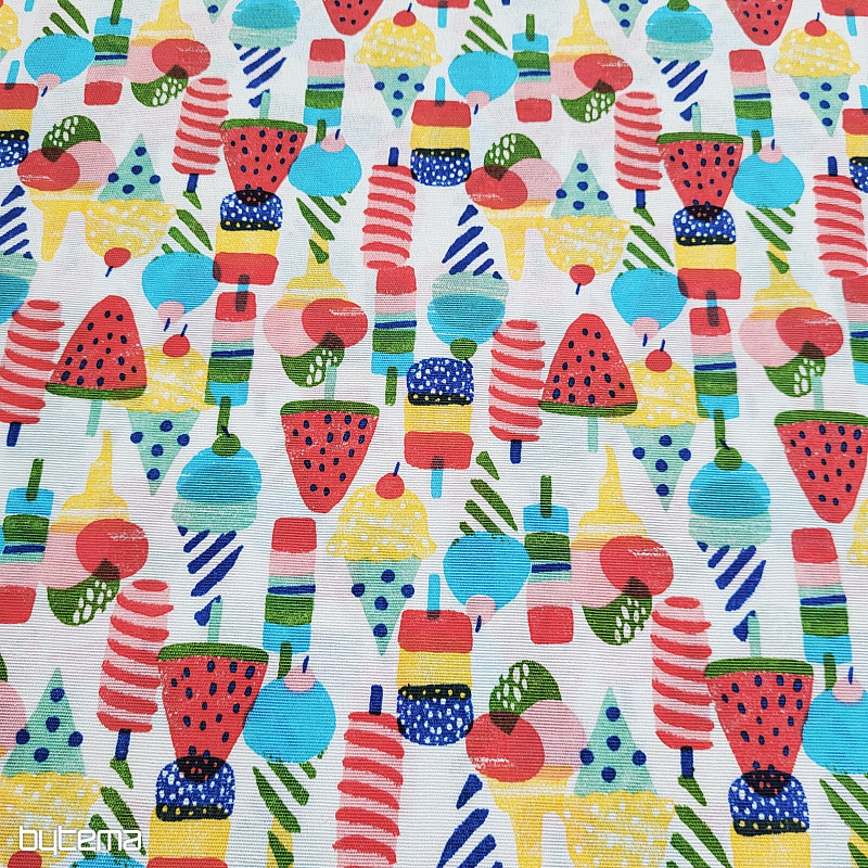 Decorative fabric ICE CREAM