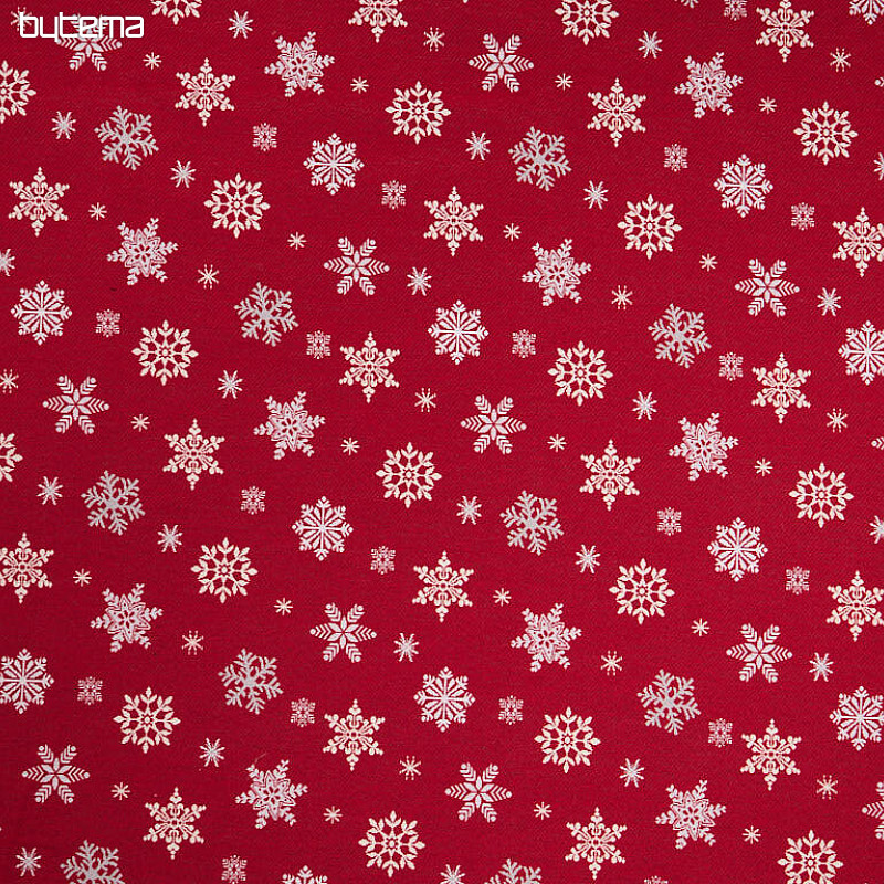 Tapestry fabric FLAKE RED