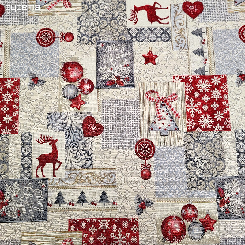 Tapestry fabric MODERN CHRISTMAS