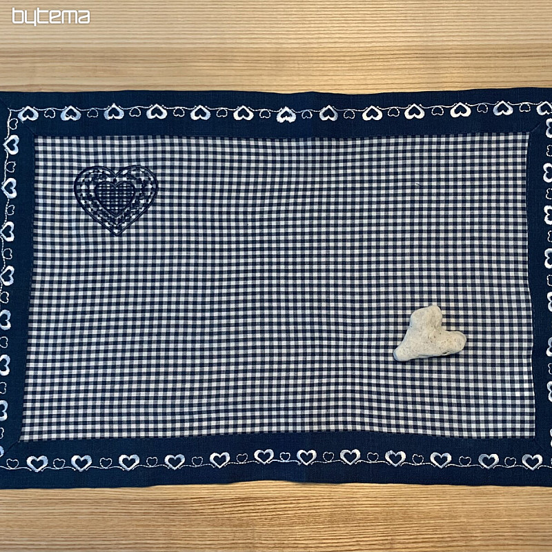 Embroidered placemats RUSTICALLY blue