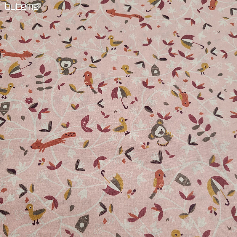 Cotton fabric SAFY pink