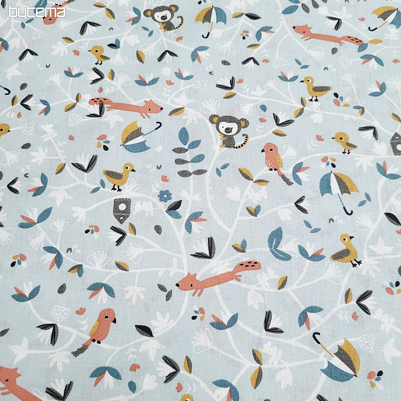 Cotton fabric SAFY blue