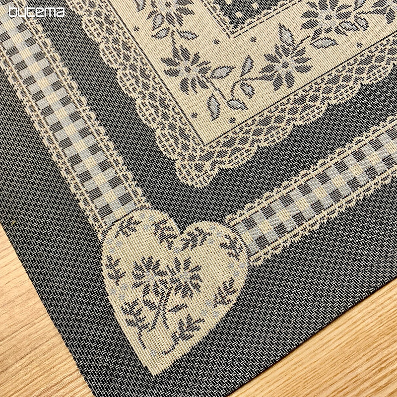 Tapestry tablecloth TYROLEAN grey