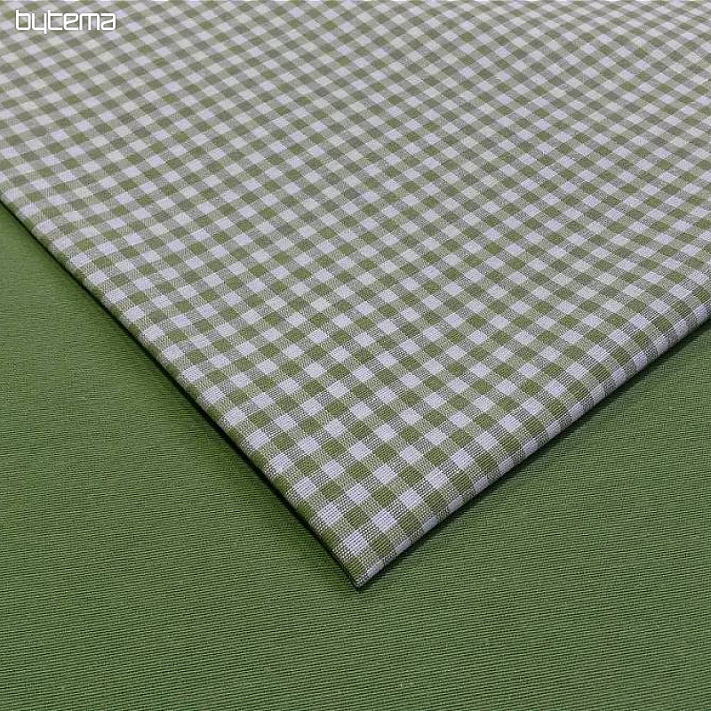 Unicolored decorative fabric LISO 603 green