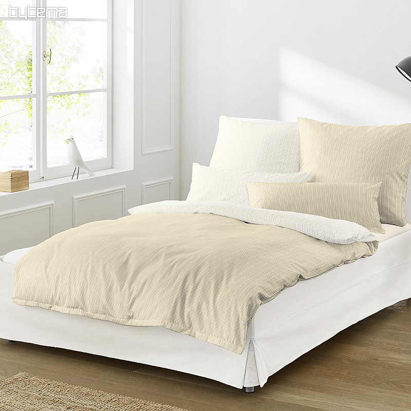 Luxury satin bedding LINEA 8021-80 cream