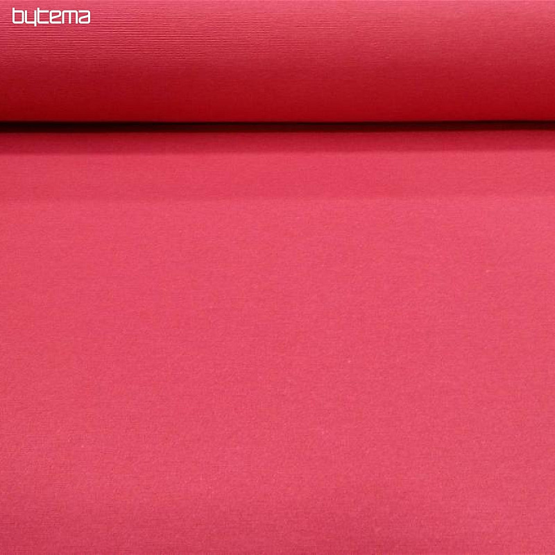 Unicolored decorative fabric LISO 302 red