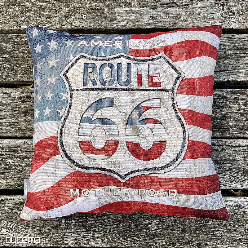 Tapestry pillow-case ROUTE 66