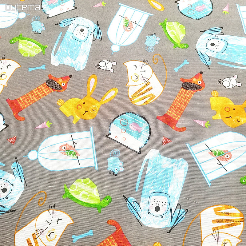 Decorative fabric PETS gray