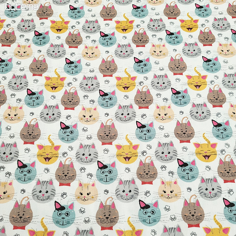 Children's cotton satin CATS digital printing