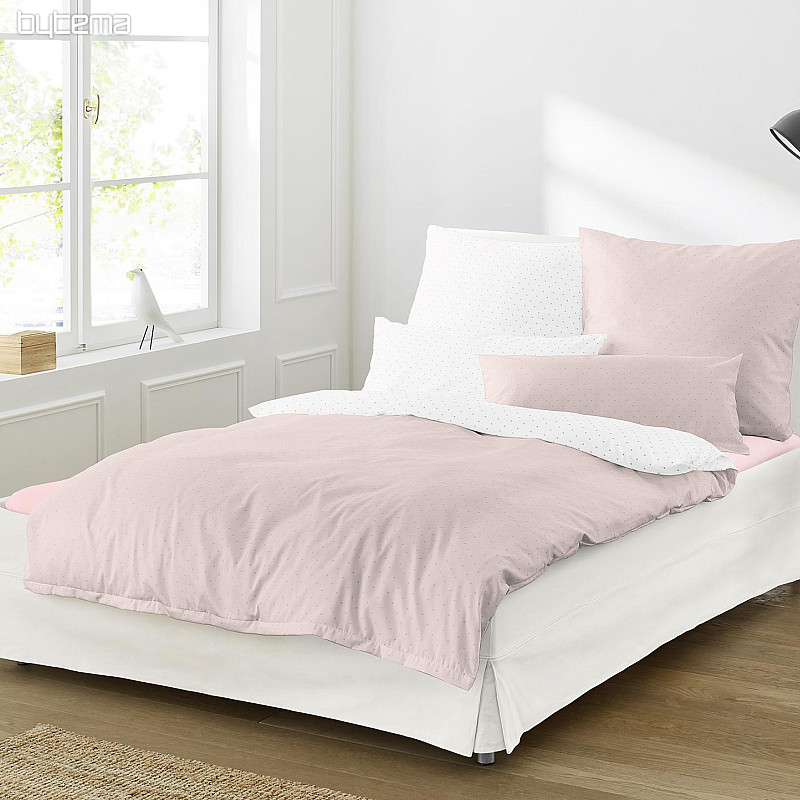 Luxurious bedding cotton sateen VARIA 8730-60 rose