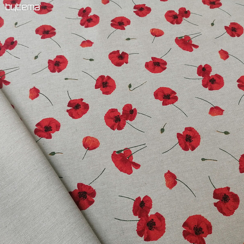 Decorative fabric POPPY