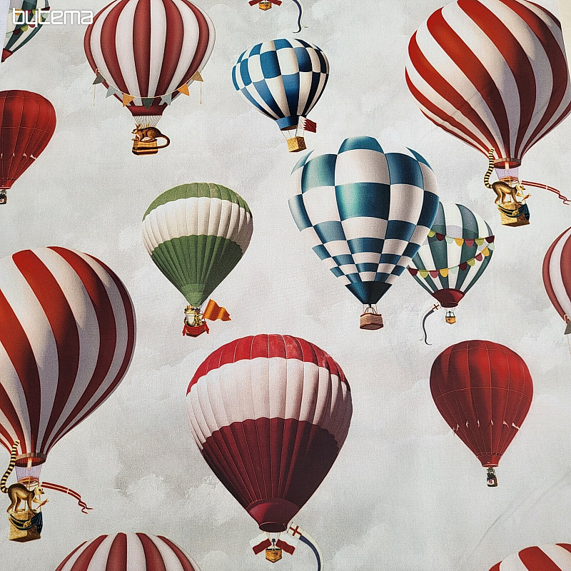 Cotton fabric BALLOONS montgofeire