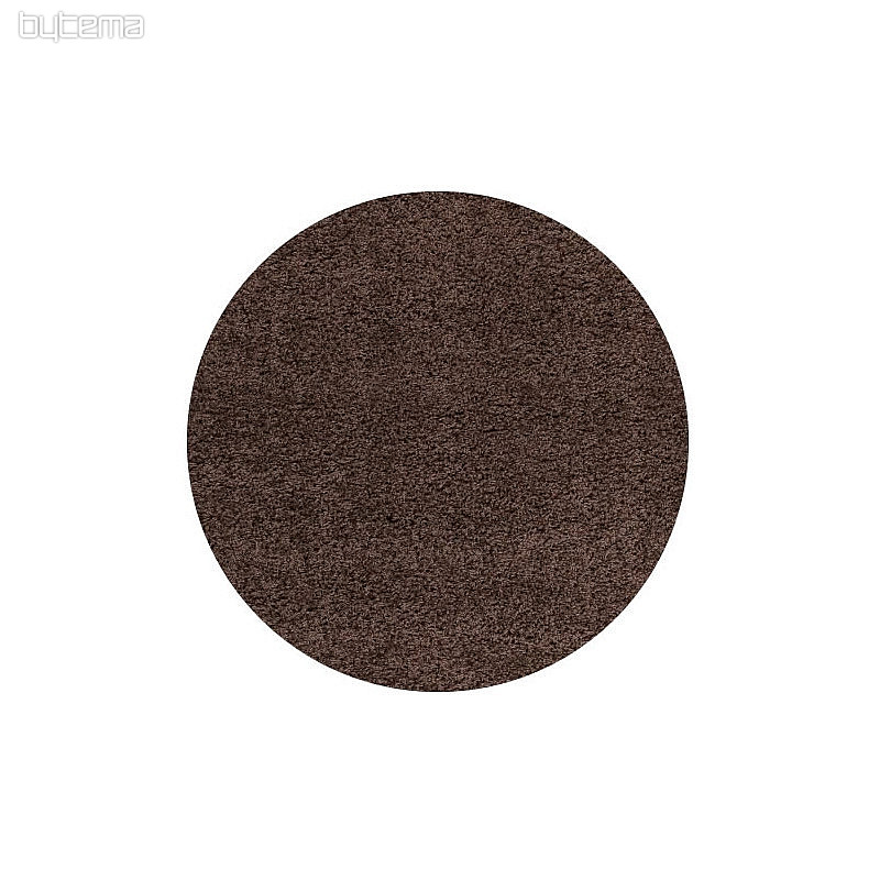 Round carpet SHAGGY GALA brown