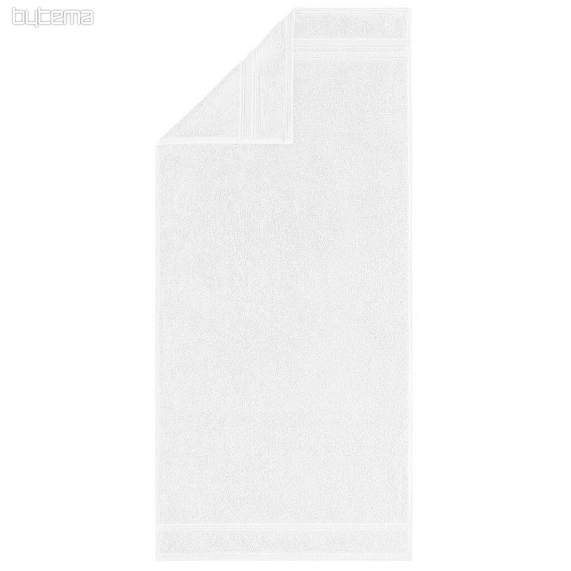 Luxury towel and bath towel MANHATTAN GOLD 001 white