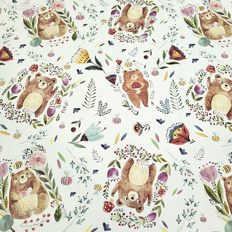 Children&#39;s decorative fabric BEAR