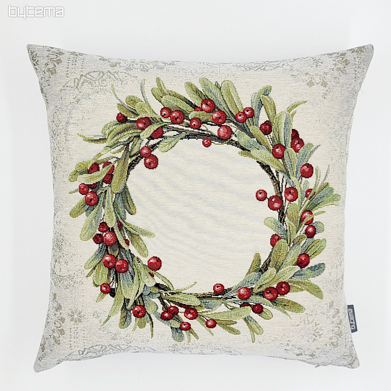 Christmas tapestry cover CHRISTMAS WREATH
