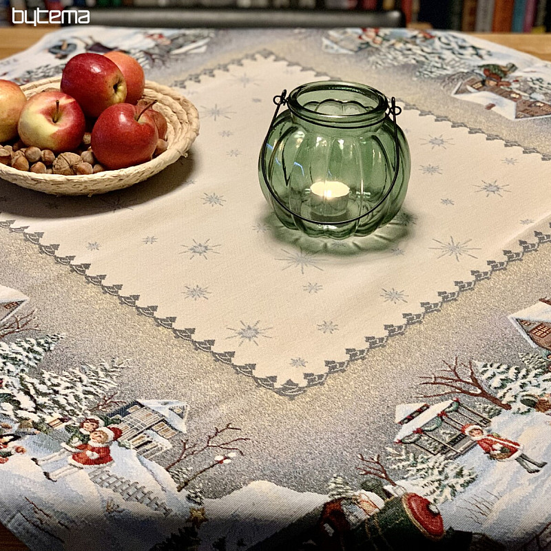 Tapestry Tablecloth, runner and place setting  WINTER JOY