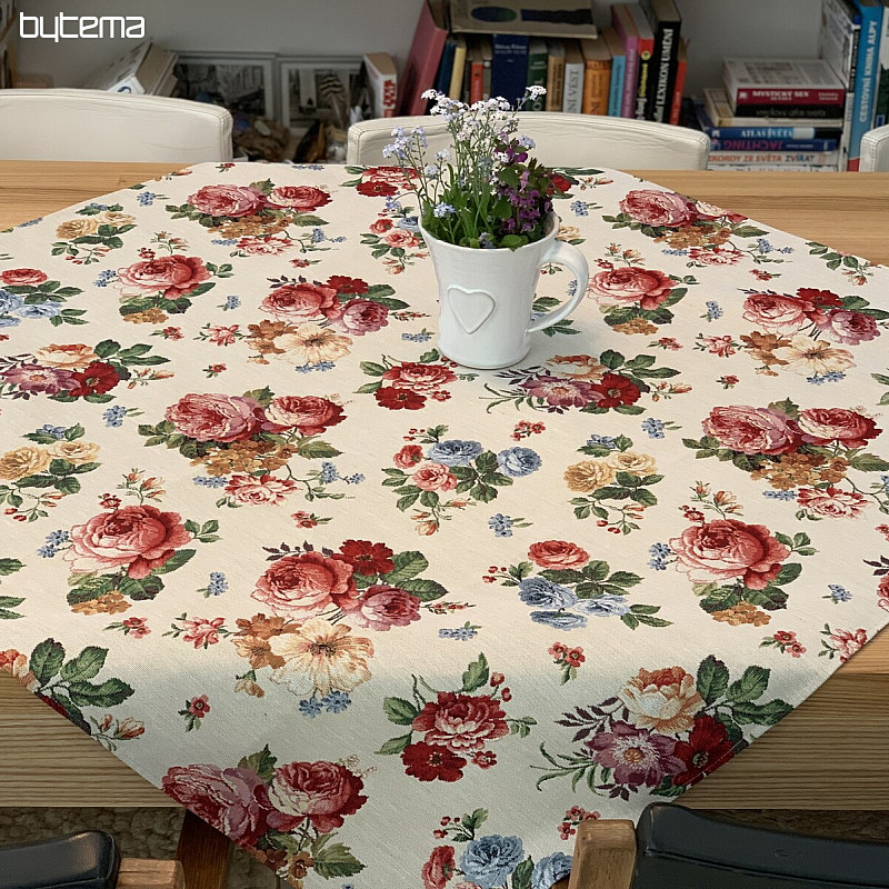 Tapestry Romantic Roses Tablecloth