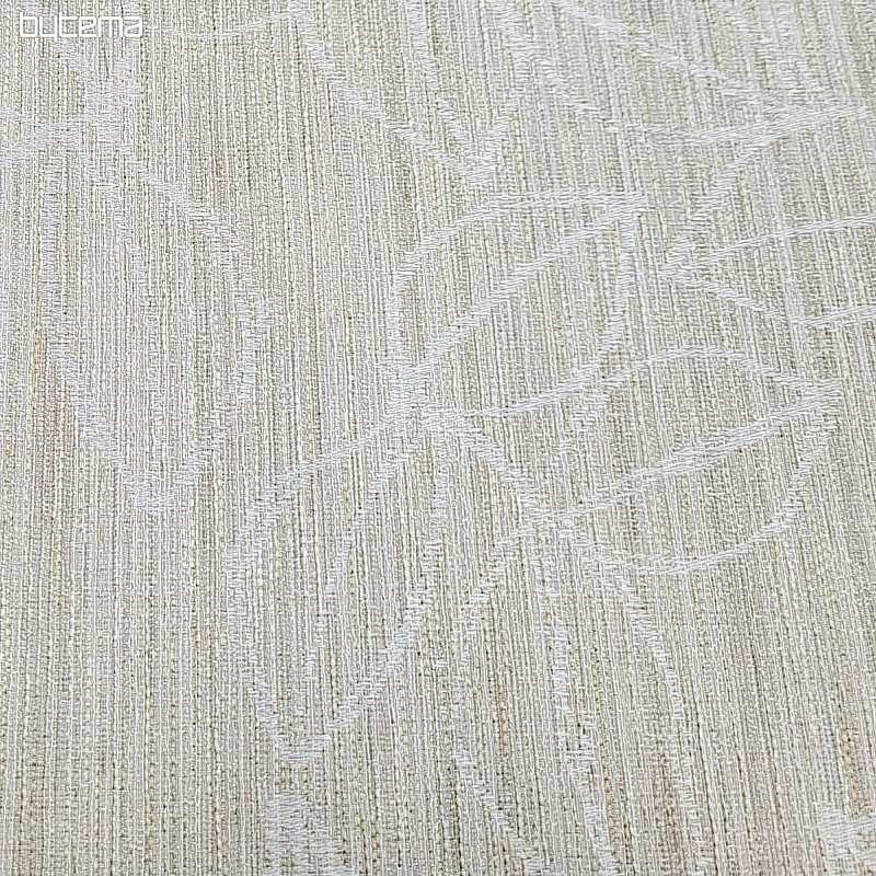 Decorative fabric FLORENTI leaves creamy
