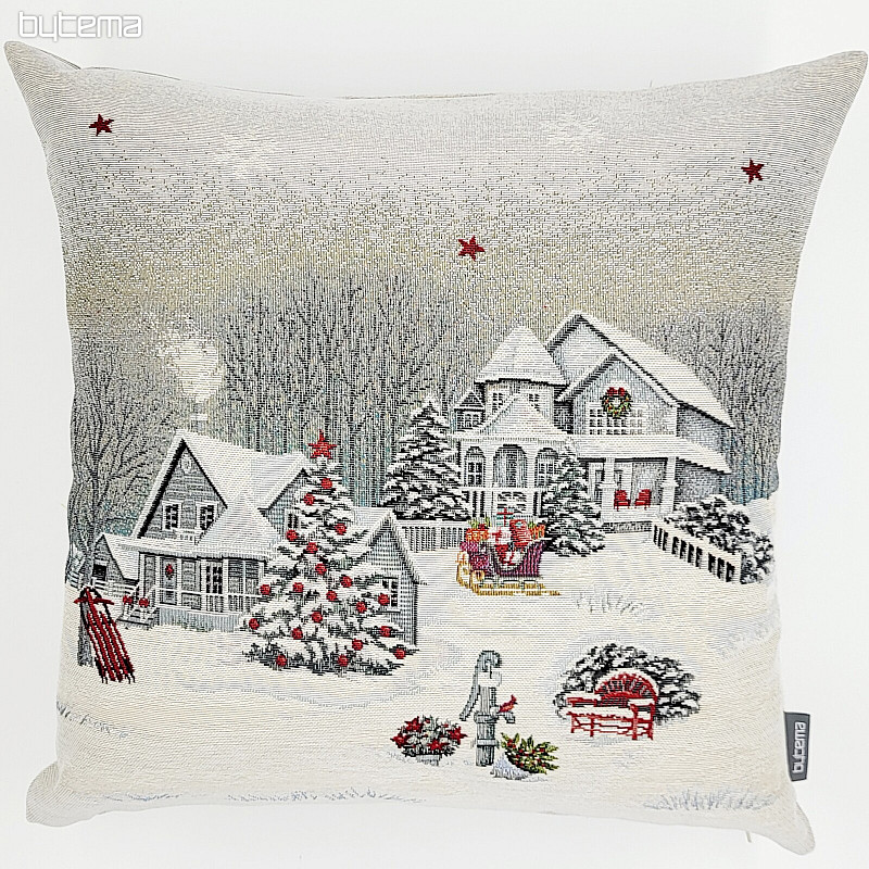 Christmas tapestry cover CHRISTMAS LANDSCAPE