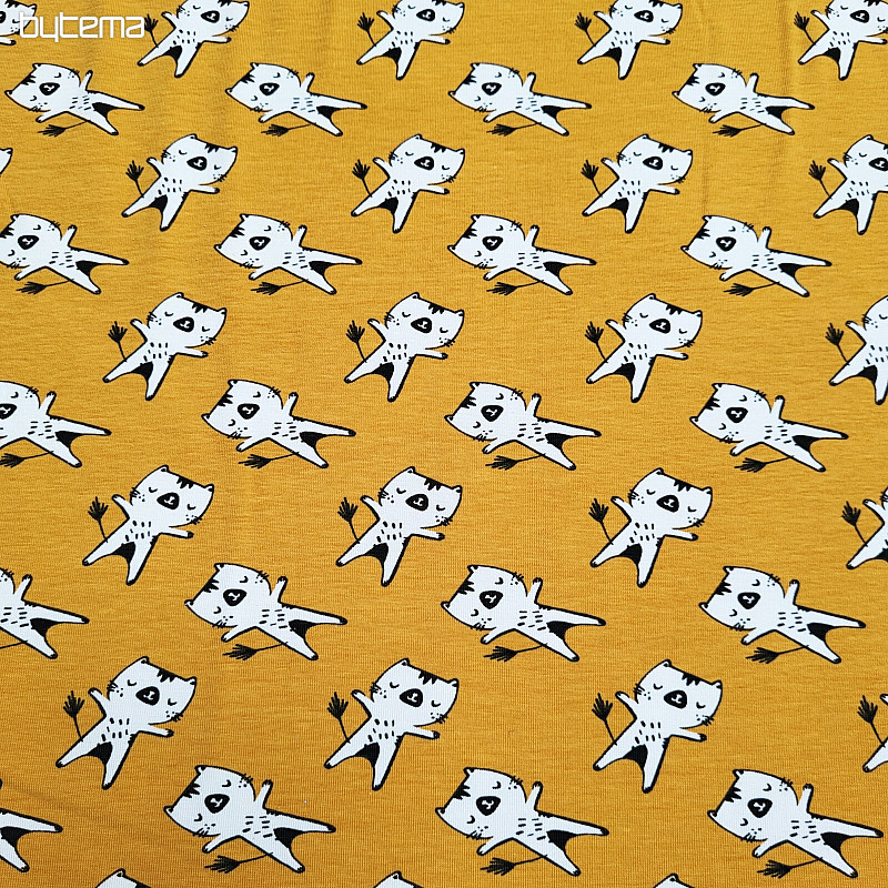 Cotton knitwear KITTENS ocher