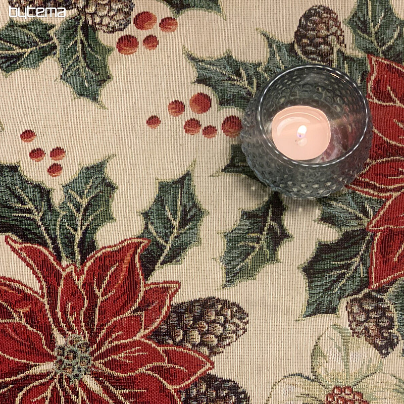 Tapestry tablecloth, scarf CHRISTMAS ROSE BARDI
