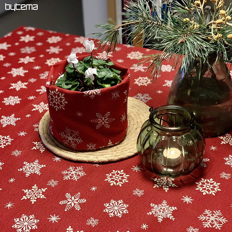 Tapestry tablecloth, scarf RED FLAKE