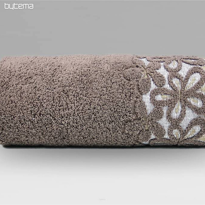 Luxury towel and bath towel BELLA chocolate
