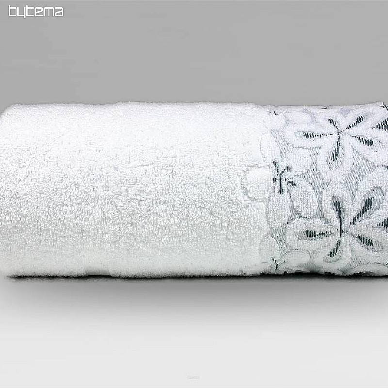 Luxury towel and bath towel BELLA white