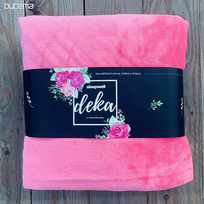 PINK MICROFIBER blanket