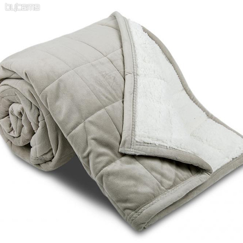 microfiber blanket EXTRA SOFT SHEEP seam gray light