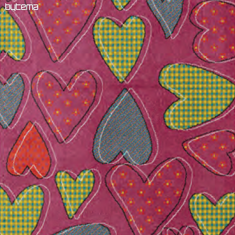 Children carpet PLAY heart