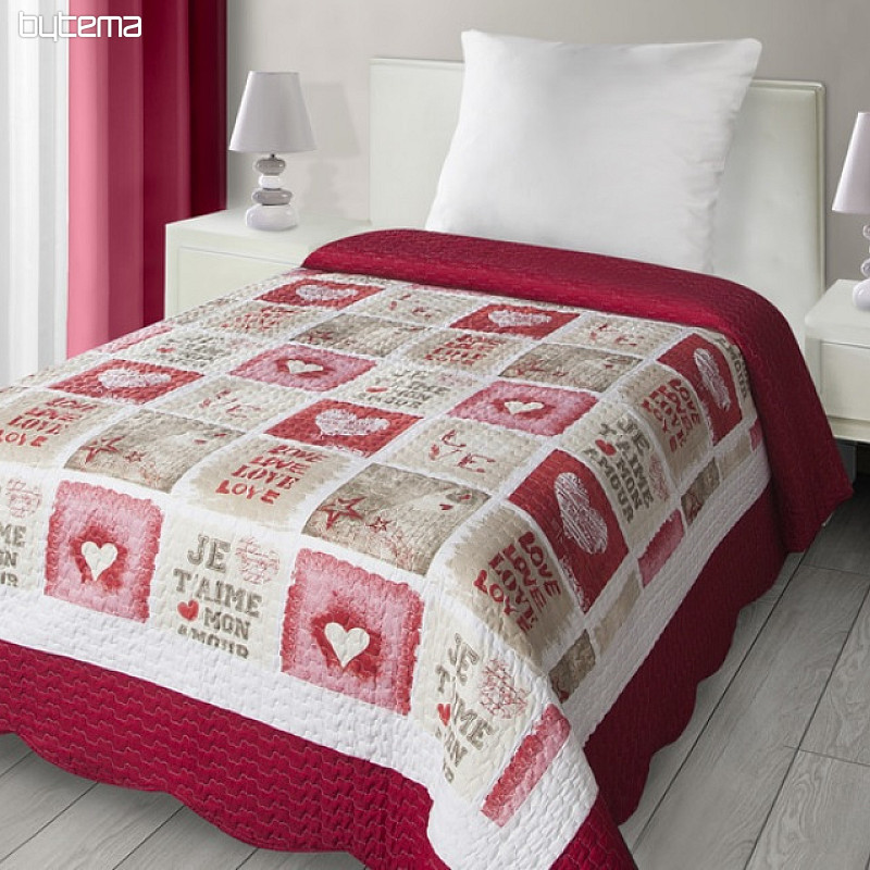 Single bed cover LOVE