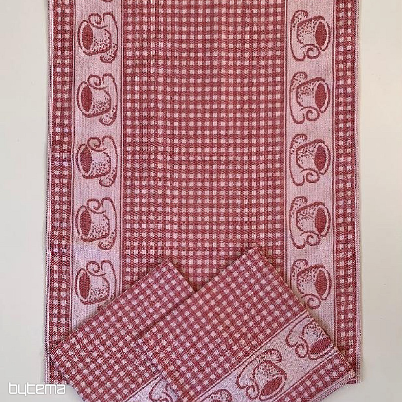 Towels CUPS RED CUBE