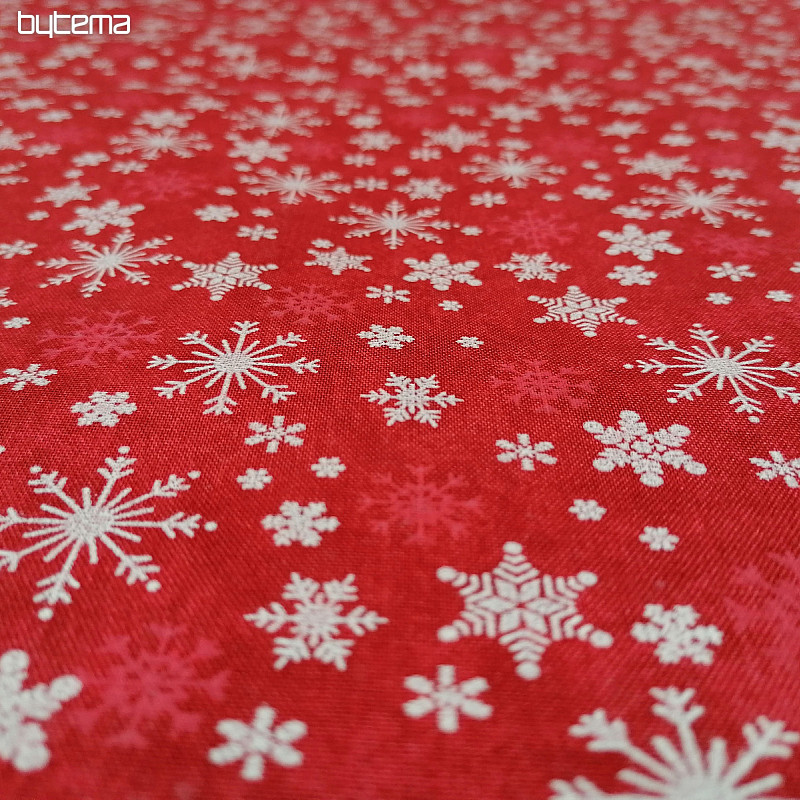 Cotton fabric RED FLAKES