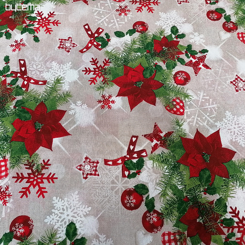 Christmas decorative fabric Winter star