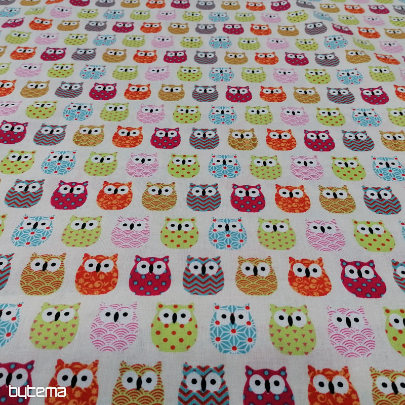 Decorative fabric MINI OWLS 5