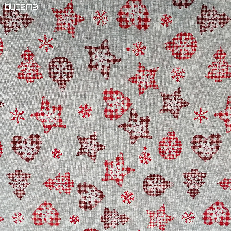 Christmas decorative fabric MIX LAPONIA