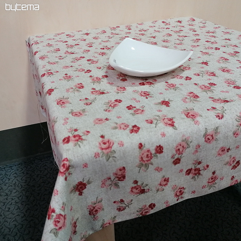 Tablecloth - red rose