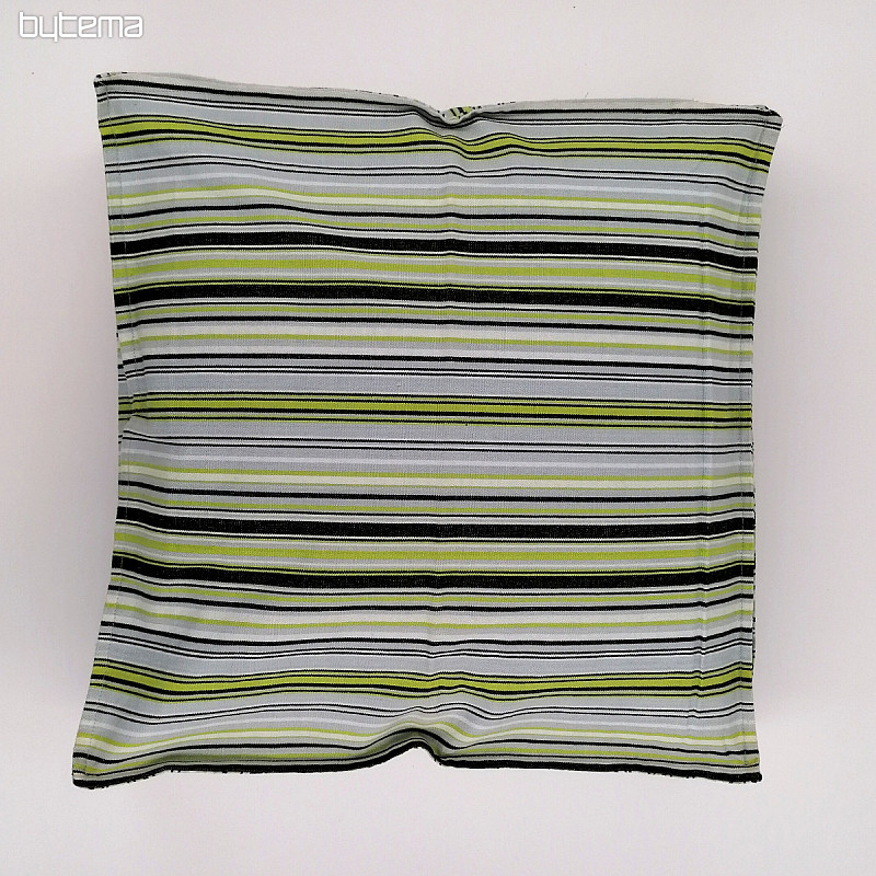Strip-green cushion cover