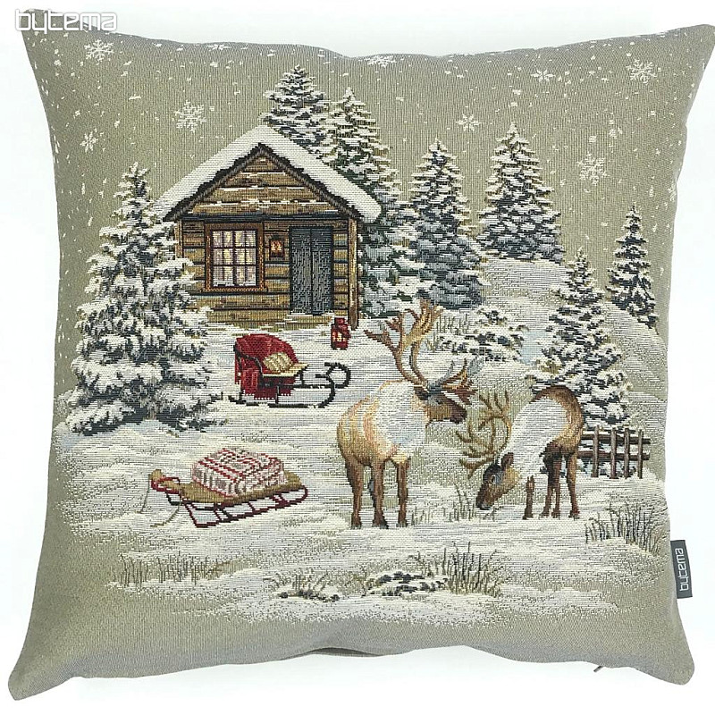 Christmas decorative pillow cover WINTER LANDSCAPE